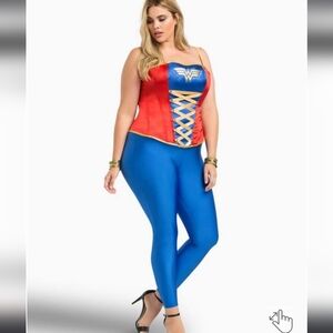 Wonder Woman Lace Up Front Cosplay Bustier